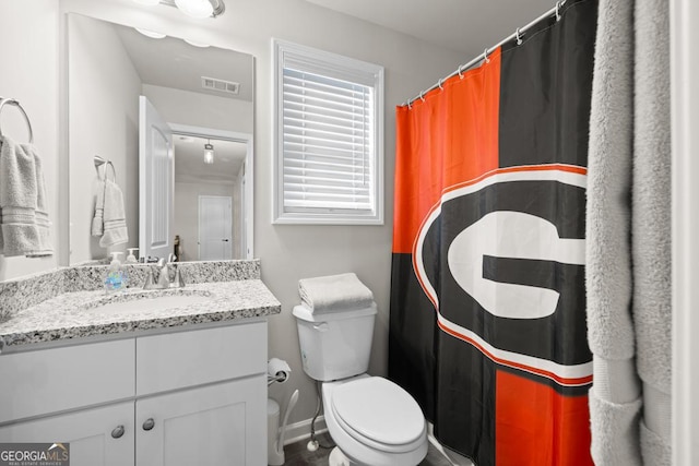 2046 Westbrook Rd, Commerce, GA 30530 - bathroom featuring vanity and a shower with shower curtain