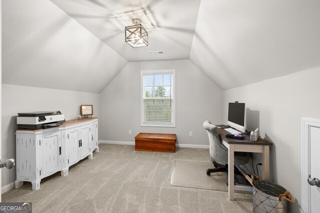 2046 Westbrook Rd, Commerce, GA 30530 - office space with vaulted ceiling and light carpet