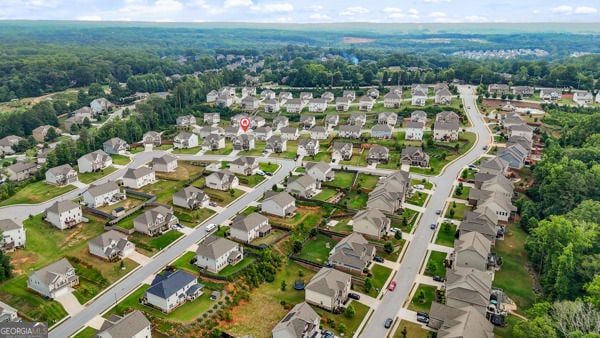 1494 Weeping Tree Cir, Hoschton, GA 30548 - aerial overview of property's location with nearby suburban area