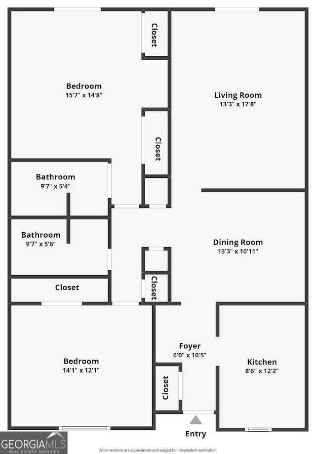 2505 Broad St W Unit 314, Athens, GA 30606 - view of property floor plan