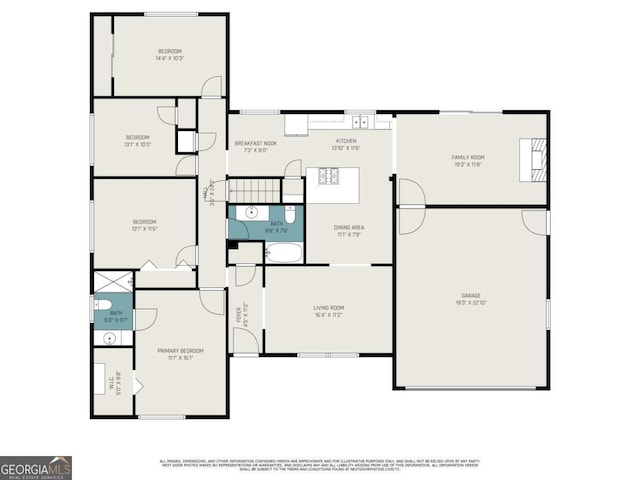 1260 Fork Creek Trl, Decatur, GA 30033 - view of property floor plan
