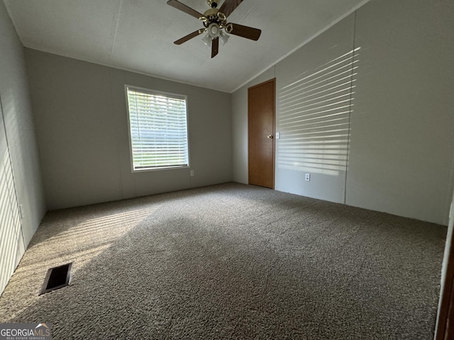 919 Louis Rd, Rentz, GA 31075 - carpeted spare room featuring vaulted ceiling and ceiling fan