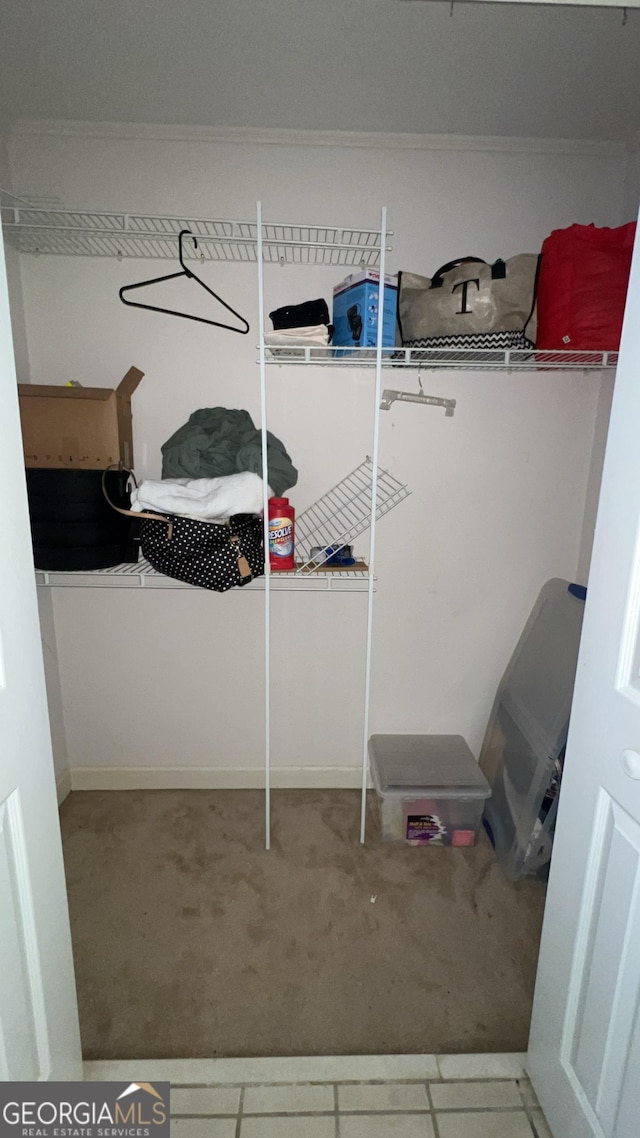 186 Kingston Rd, Colbert, GA 30628 - walk in closet featuring carpet floors