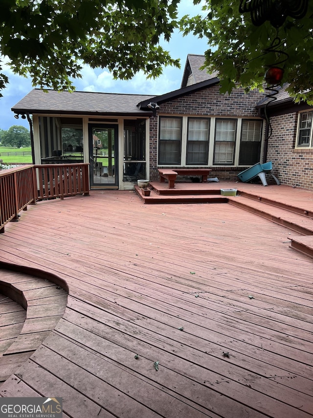 186 Kingston Rd, Colbert, GA 30628 - view of deck