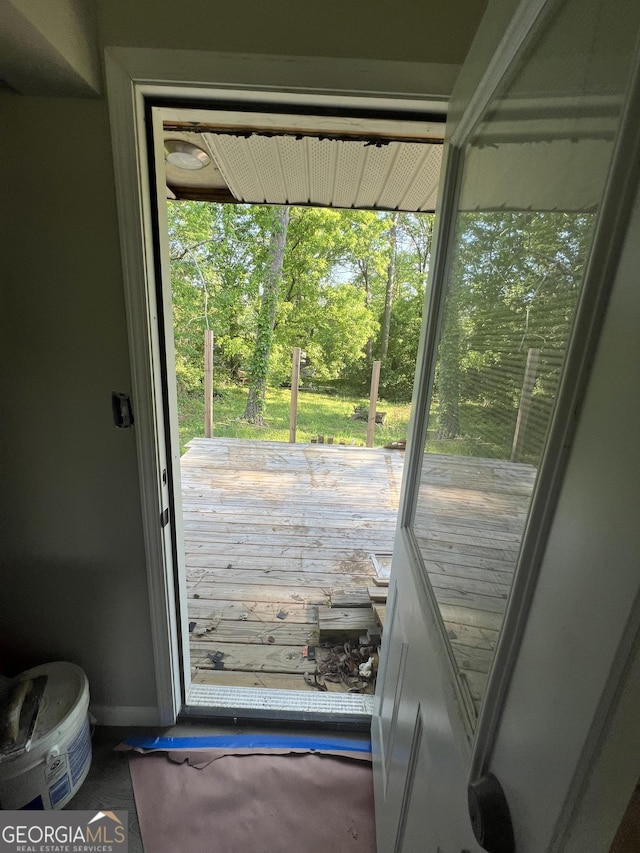 7128 Lady Heidi Ct, Jonesboro, GA 30236 - doorway featuring baseboards