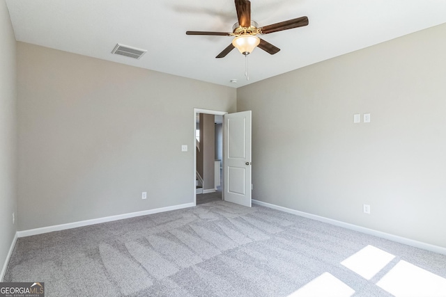 105 Ivy Glen Dr, Perry, GA 31069 - empty room featuring ceiling fan and light carpet