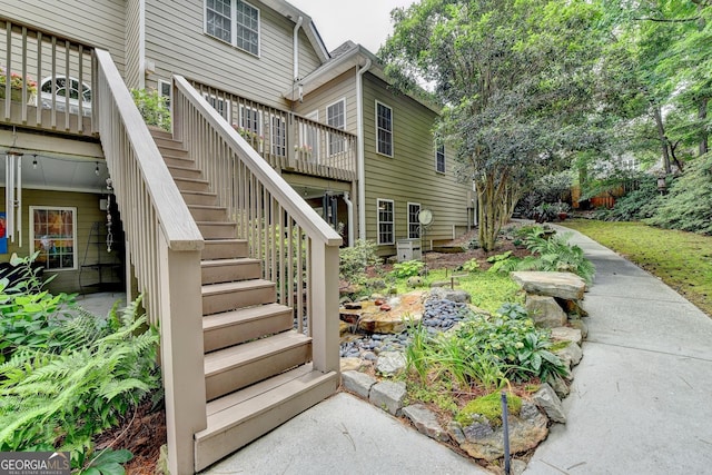 1640 Mount Mckinley Dr, Grayson, GA 30017 - doorway to property with a wooden deck
