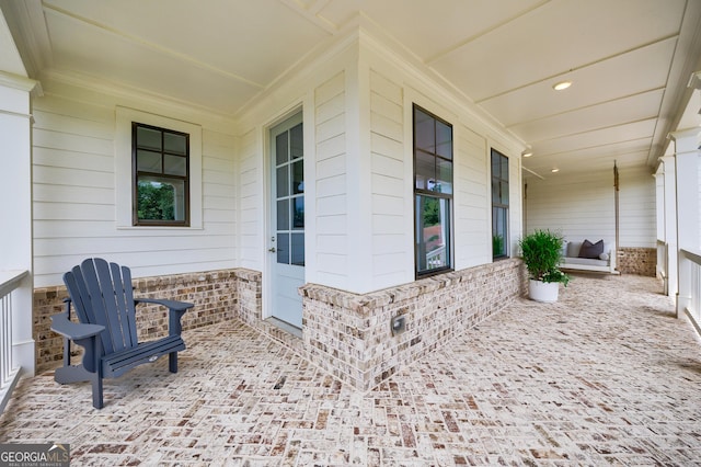 15755 Burdette Ct, Milton, GA 30004 - view of covered porch
