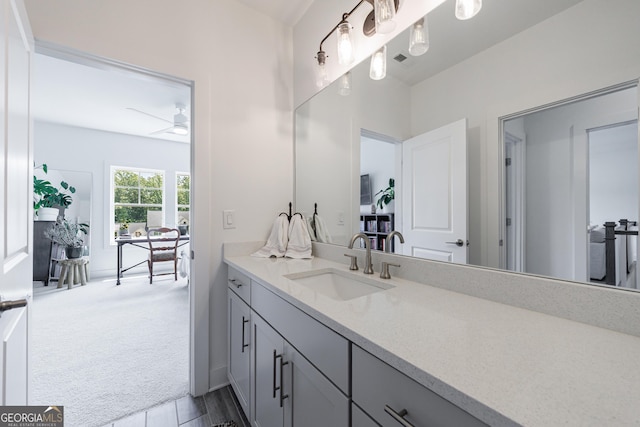 15755 Burdette Ct, Milton, GA 30004 - bathroom with vanity and baseboards