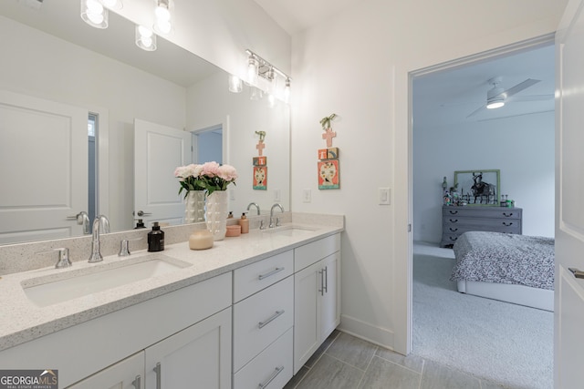 15755 Burdette Ct, Milton, GA 30004 - bathroom with double vanity and ensuite bathroom