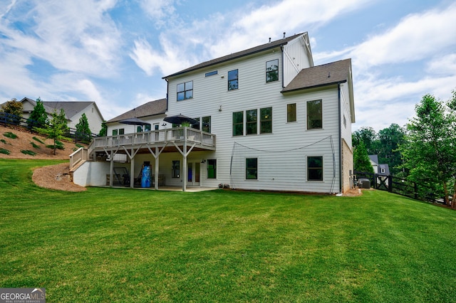 15755 Burdette Ct, Milton, GA 30004 - back of house with a deck