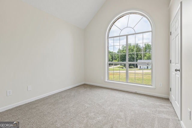 501 Llewellyn Ct, Jenkinsburg, GA 30234 - unfurnished room featuring carpet floors and lofted ceiling