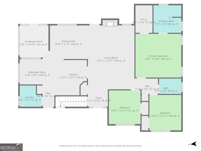 501 Llewellyn Ct, Jenkinsburg, GA 30234 - view of room layout