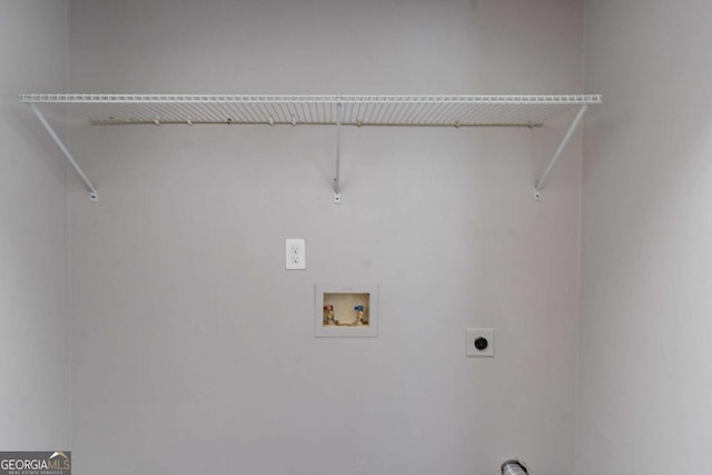 1404 Lancaster Ct, Mcdonough, GA 30252 - laundry area with electric dryer hookup and hookup for a washing machine