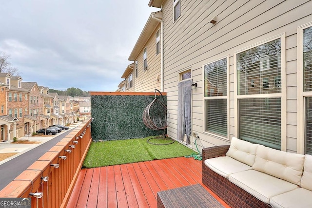 1306 Harris Way, Brookhaven, GA 30319 - deck with a residential view and an outdoor living space