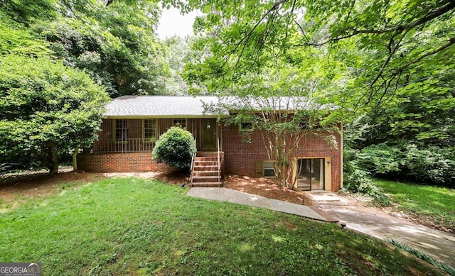 221 College Cir, Athens, GA 30605 - ranch-style house featuring a front lawn and brick siding