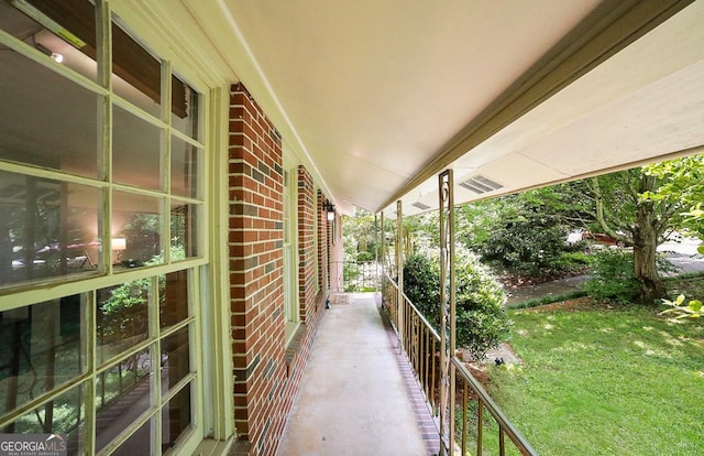 221 College Cir, Athens, GA 30605 - covered porch featuring a yard