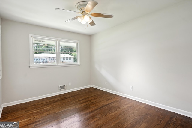 3611 Radcliffe Blvd, Decatur, GA 30034 - spare room with dark wood-style flooring and a ceiling fan