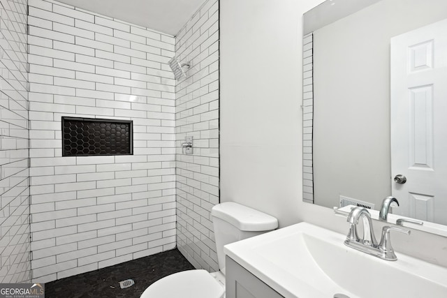 3611 Radcliffe Blvd, Decatur, GA 30034 - bathroom with a tile shower and vanity