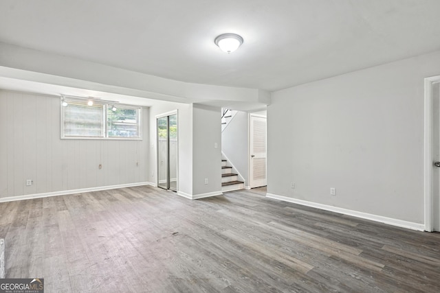 3611 Radcliffe Blvd, Decatur, GA 30034 - empty room with stairway and wood finished floors