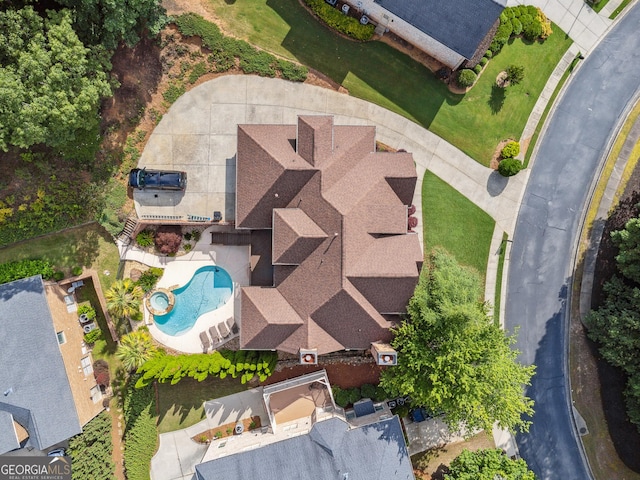 3410 Enclave Mill Ct, Dacula, GA 30019 - drone / aerial view of a pool area