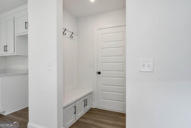 797 Ode Peppers Rd, Winder, GA 30680 - mudroom featuring dark wood-style floors