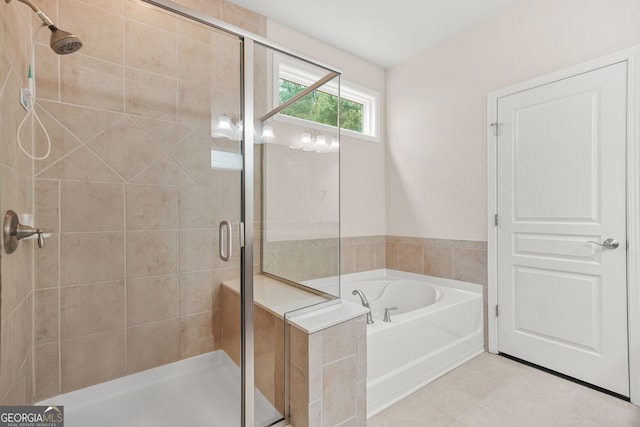 728 Lorimore Pass, Canton, GA 30115 - bathroom featuring a shower stall and a garden tub