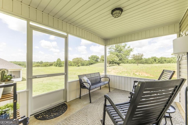 2303 Quail Ridge Ln, Perry, GA 31069 - sunroom / solarium featuring a view of countryside and view of scattered trees