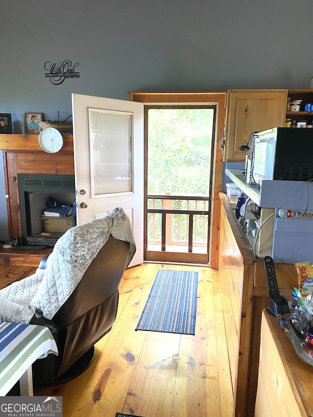 539 Dowel Cir, Ellijay, GA 30540 - interior space featuring wood-type flooring