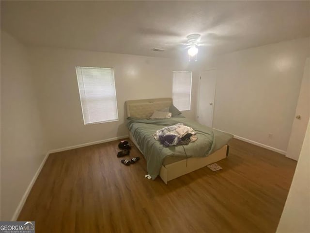 8955 Stonebridge Blvd, Douglasville, GA 30134 - bedroom featuring wood finished floors and ceiling fan