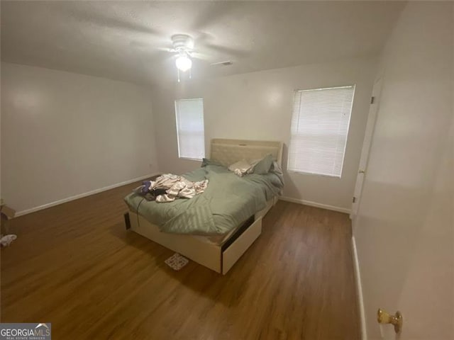 8955 Stonebridge Blvd, Douglasville, GA 30134 - bedroom with wood finished floors and ceiling fan