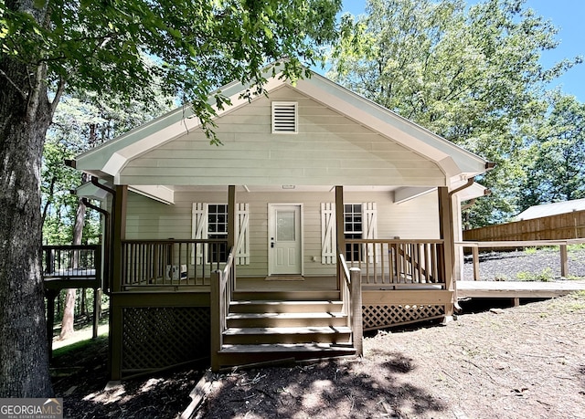 83 Austin Ct, Dahlonega, GA 30533 - view of front of house featuring a porch