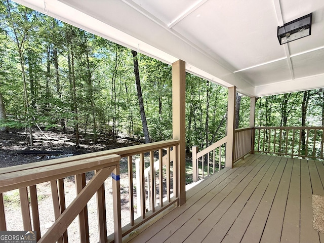 83 Austin Ct, Dahlonega, GA 30533 - view of wooden porch