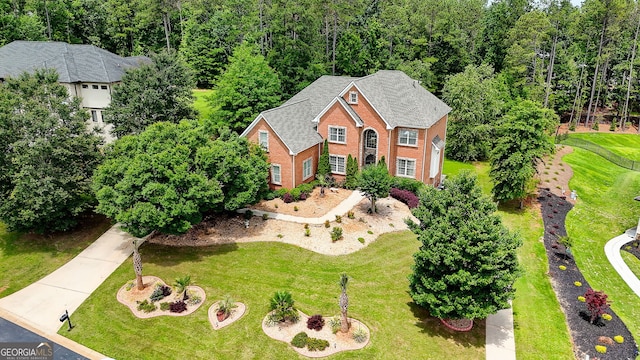 805 Cog Hl, Mcdonough, GA 30253 - aerial view of property and surrounding area with a heavily wooded area