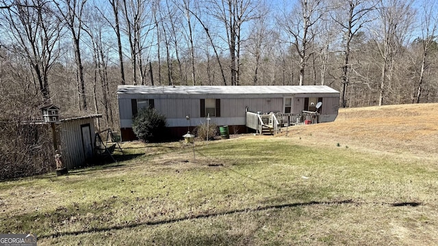 1177 Twin River Orchard Rd, Demorest, GA 30535 - manufactured / mobile home with a front lawn
