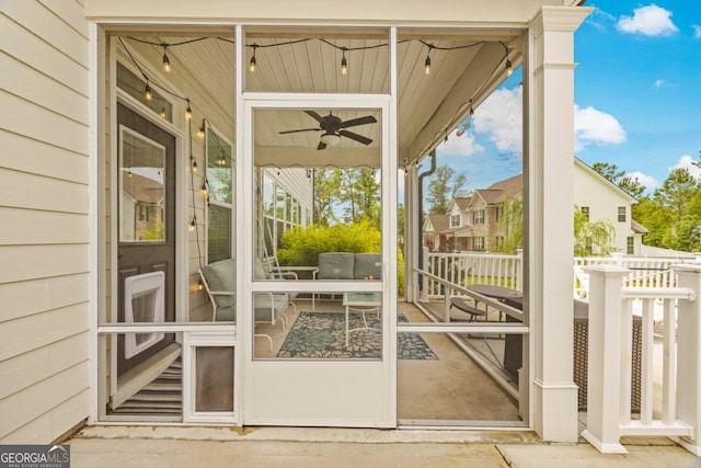 89 Crestview Dr, Guyton, GA 31312 - exterior space with a sunroom