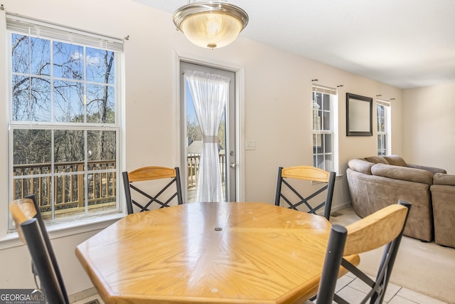 8810 Brookhurst Trl, Gainesville, GA 30506 - dining room with plenty of natural light and light colored carpet