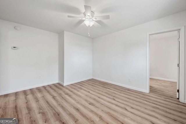 5153 Westbrook Pl, Union City, GA 30291 - spare room with wood finished floors, ceiling fan, and a smoke detector