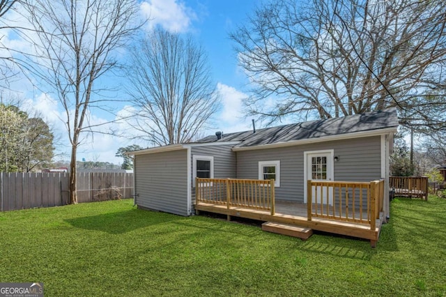 5153 Westbrook Pl, Union City, GA 30291 - rear view of property with a deck