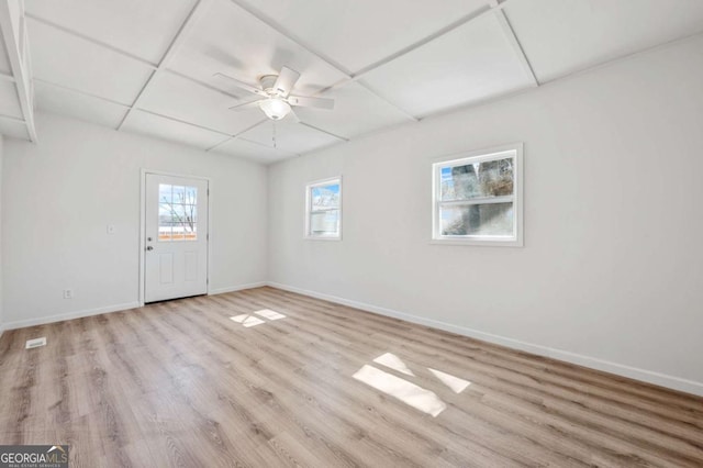 5153 Westbrook Pl, Union City, GA 30291 - empty room featuring light wood finished floors and a ceiling fan