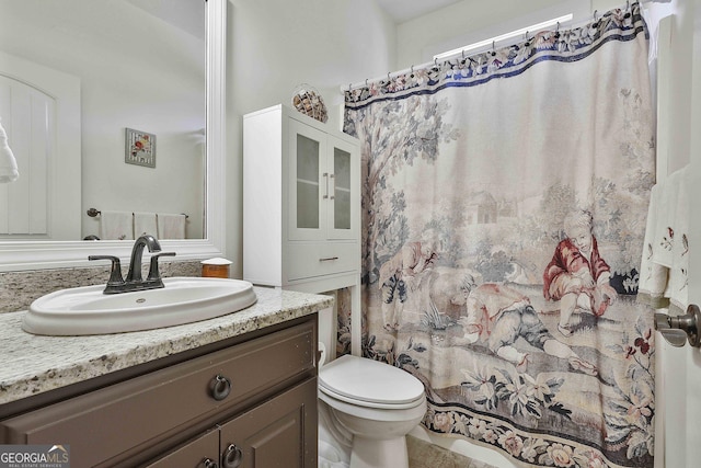 118 Fire Creek Trl, Senoia, GA 30276 - bathroom featuring vanity and a shower with curtain