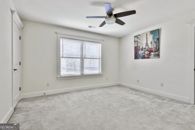 118 Fire Creek Trl, Senoia, GA 30276 - empty room with a ceiling fan and light colored carpet