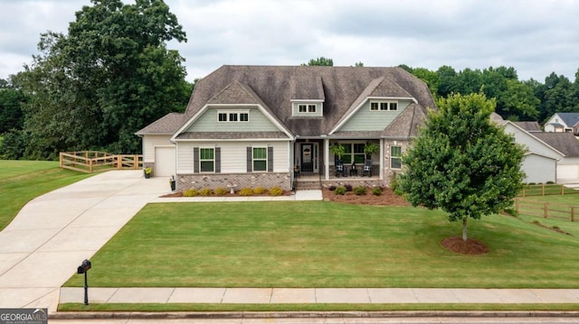 8325 Post Oak Ln, Gainesville, GA 30506 - view of front of property featuring concrete driveway, covered porch, and a garage