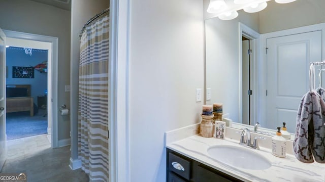 8325 Post Oak Ln, Gainesville, GA 30506 - full bathroom featuring vanity and a shower with curtain