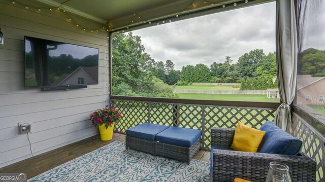 8325 Post Oak Ln, Gainesville, GA 30506 - view of wooden terrace