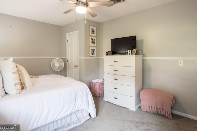 313 White Pine Highway, Nicholls, GA 31554 - carpeted bedroom with ceiling fan