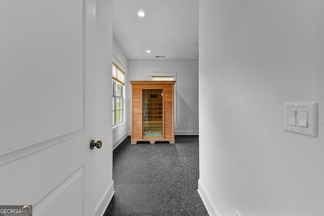 150 Dean Dr, Tyrone, GA 30290 - hall featuring baseboards and recessed lighting