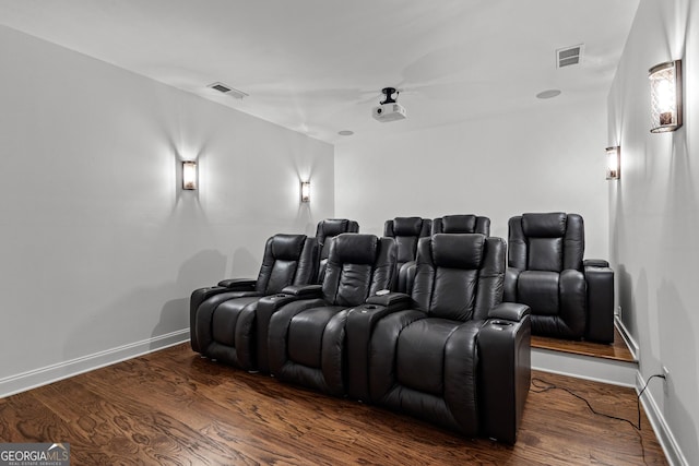 150 Dean Dr, Tyrone, GA 30290 - home theater room with wood finished floors