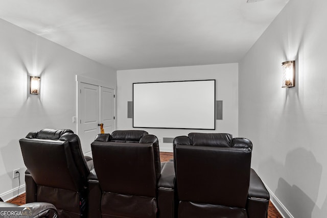 150 Dean Dr, Tyrone, GA 30290 - cinema room featuring baseboards and wood finished floors
