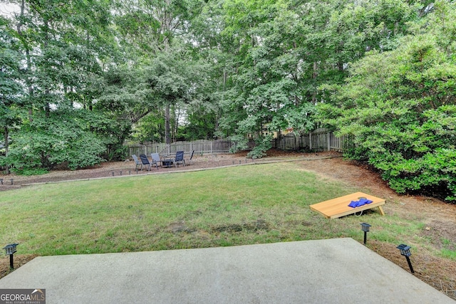 1635 Lake Heights Cir, Dacula, GA 30019 - view of yard with a patio